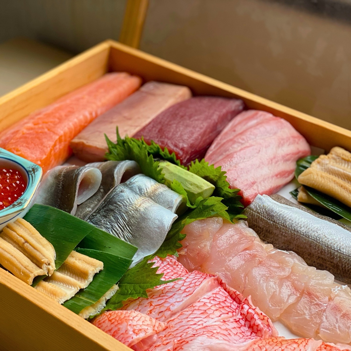 寿司に使う魚のネタ箱
